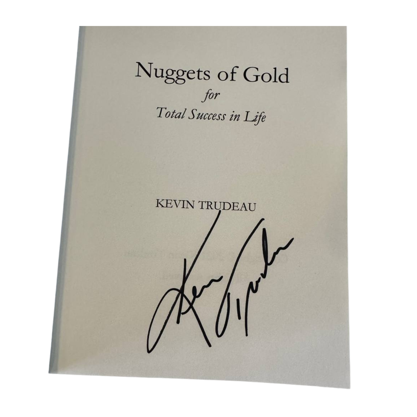 Nuggets of Gold - Total Success In Life - Signed